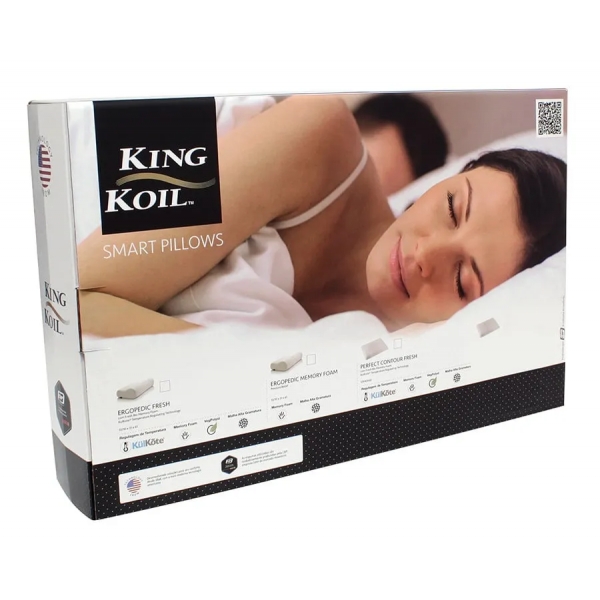 Travesseiro King Koil Ergo-pedic Coutour Memory Foam - Branco