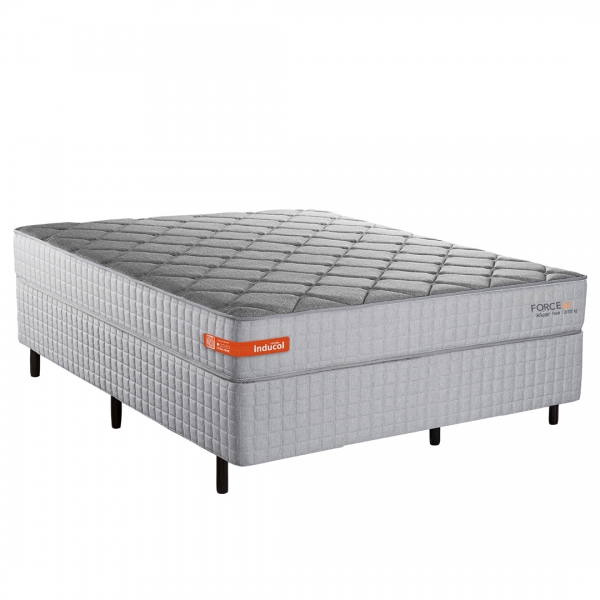 Colchao Casal Inducol Force 138x188 - Cinza