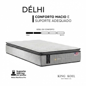 Colchão Solteirão King Koil Delhi 96x203 - Cinza