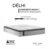 Colchao King King Koil Delhi 193x203 - Cinza