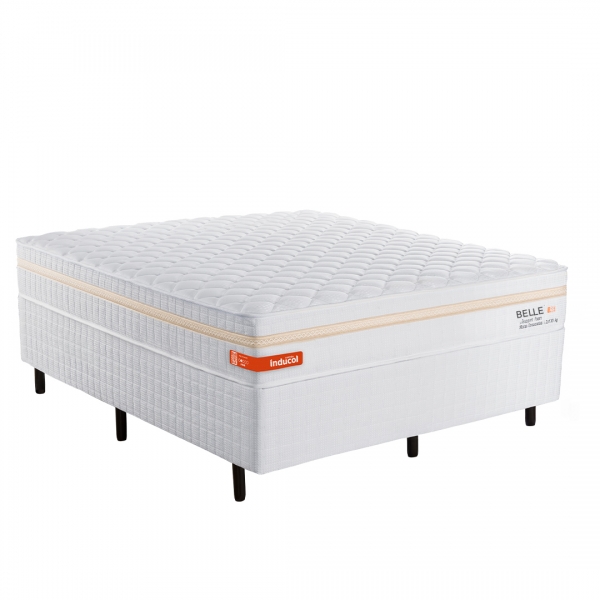 Colchao Queen Inducol Belle 158x198 - Branco